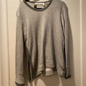 WILT SIZE MEDIUM BUNDLE. grey sparkly sweater. LS black and white airy tunic. NW